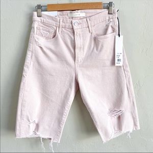 Joe's Jeans Pink Stretch Jean Shorts